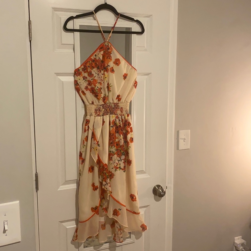 House of Harlow Floral Layered Ruffle Dress